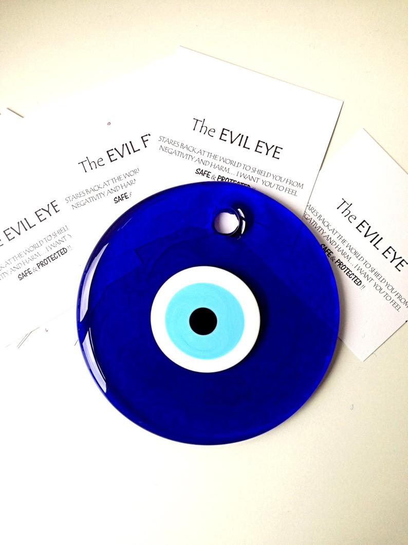 Blue Evil Eye Bead Wall Mounted Glass Evil Eye Series