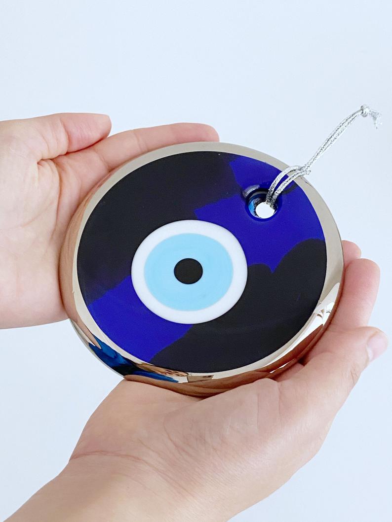 Blue Evil Eye Bead Wall Mounted Glass Evil Eye Series