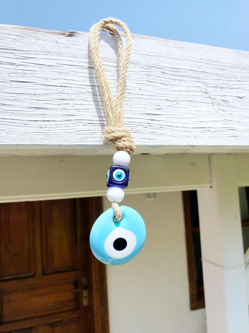 Blue Evil Eye Bead Wall Mounted Glass Evil Eye Series