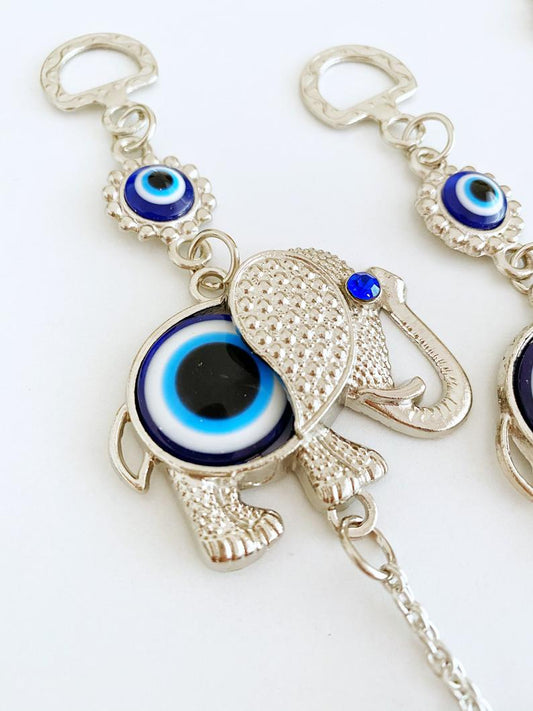 Lucky Evil Eye Wall Hanging, Evil Eye Home Decor, Elephant Wall Hanging